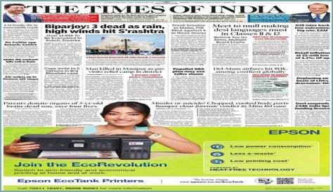 How do I contact the Times of India editor?